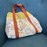 Zelfgemaakte tas van de workshop "Beginnen met naaien, maak je eigen tas"
